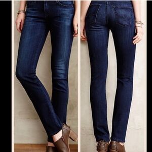 AG Stevie Slim Jeans Anthro Exclusive Dark Wash 31R